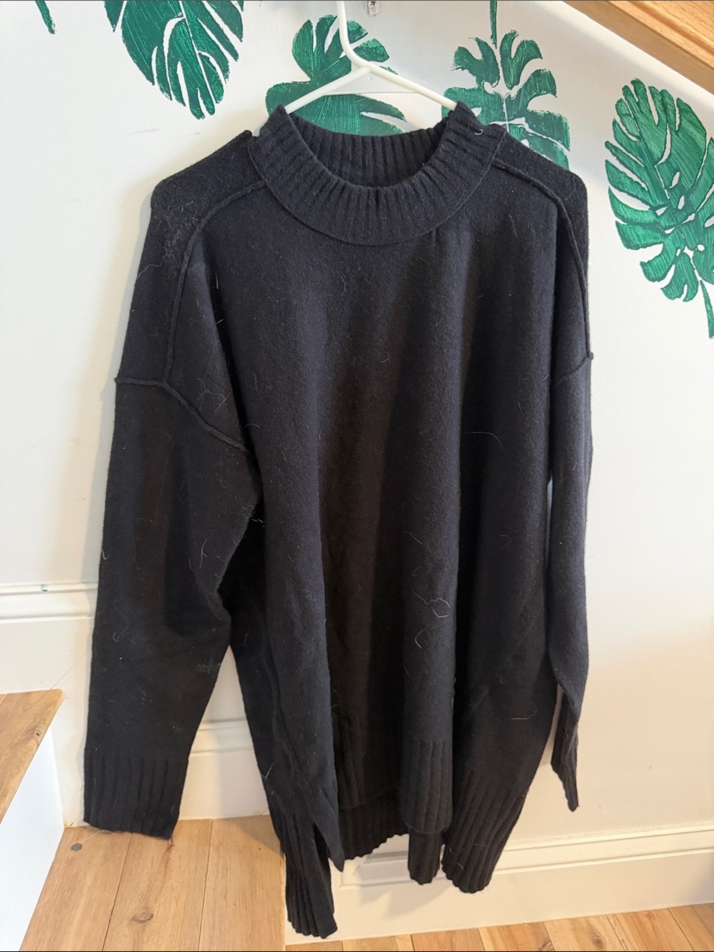 Women’s Black Crewneck Sweater